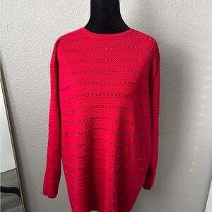 Red Knit Sweater